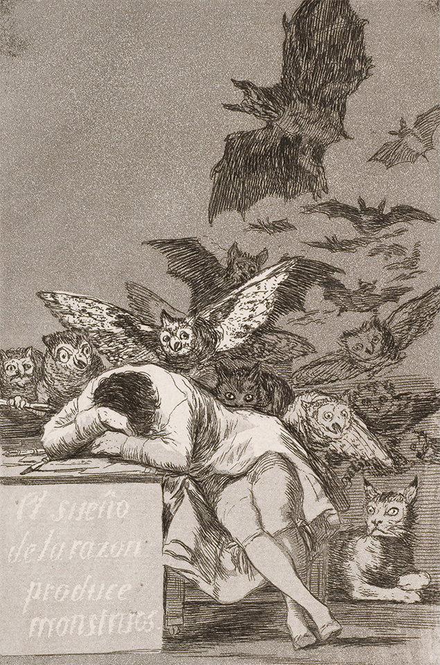 El sueño de la razón produce monstruos, de Francisco de Goya