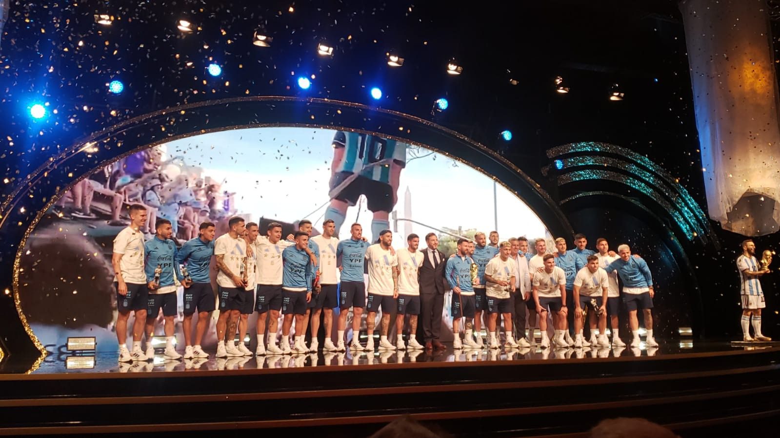 Excelente homenaje de la Conmebol a la Selección Argentina por el título mundial